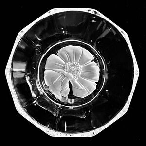 SASAKI MILLEFLEURS 5 Inch Bowl by EMANUEL UNGARO / Fine JAPAN CRYSTAL / Etched